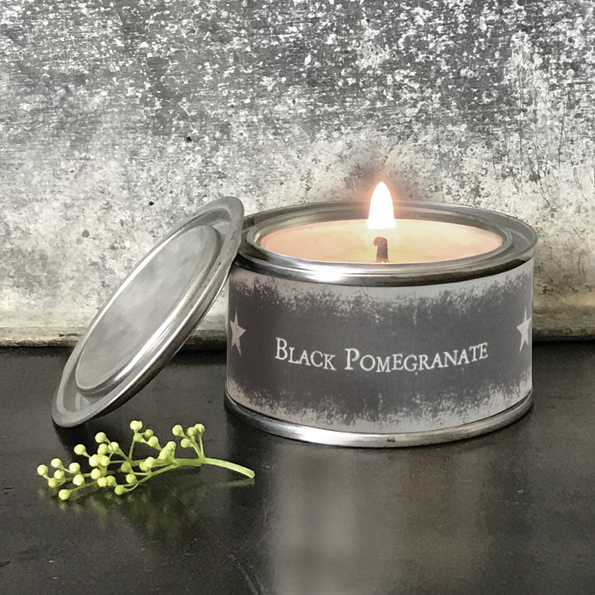 East of India Star Candle 5039041091734 - Black Pomegranate 2096C 7.5x4.5x7.5cm